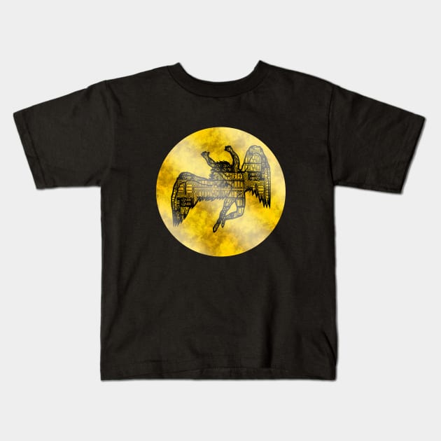 Led-zeppelin gold Kids T-Shirt by P-Pixel